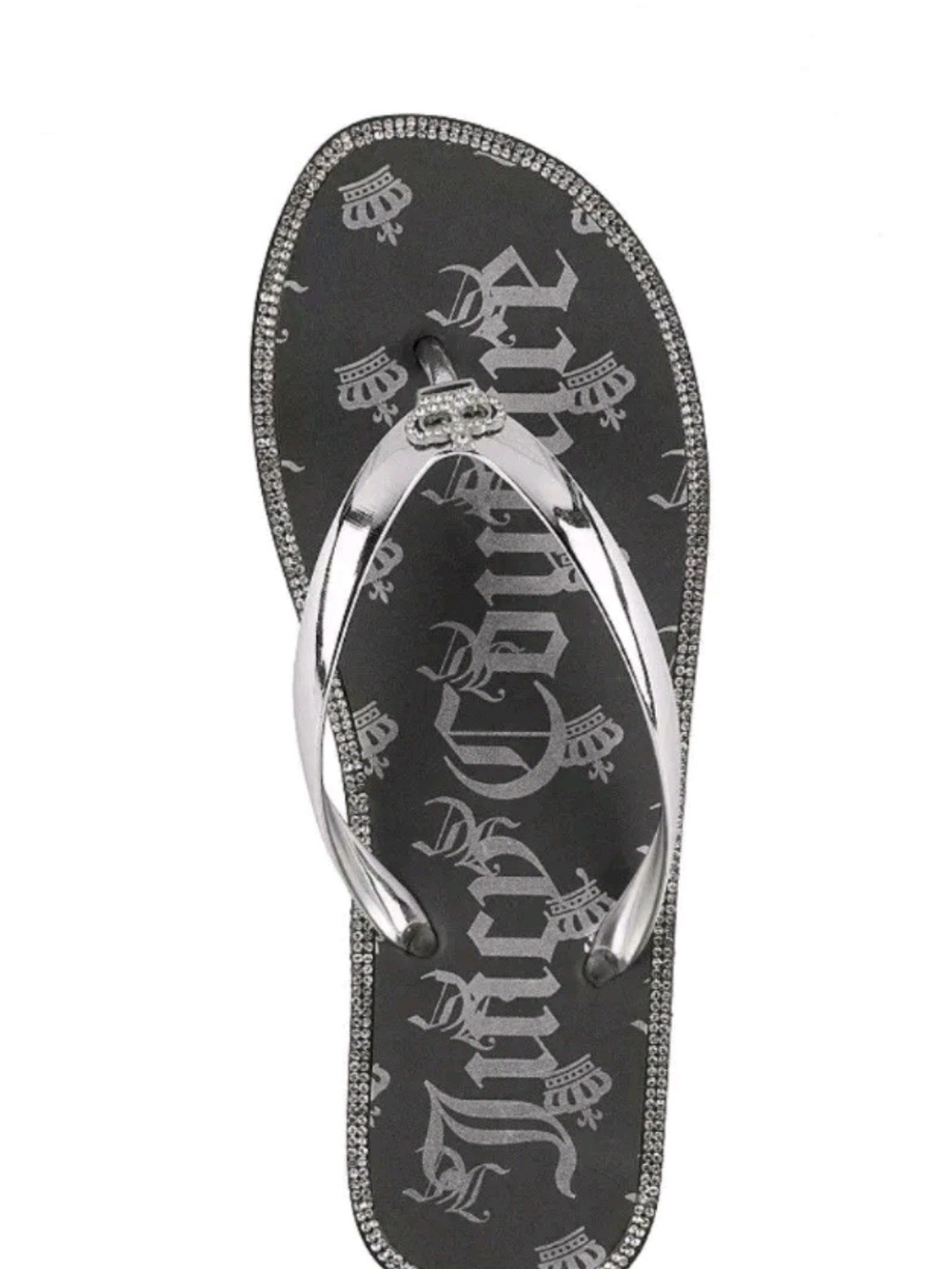 Juicy Couture Shamrock flop sandals